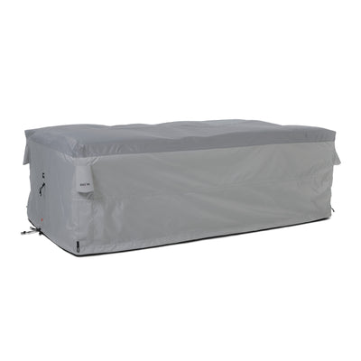 Grey BAG’IN Nordic furniture cover for outdoor use, offering durable and weather-resistant protection.